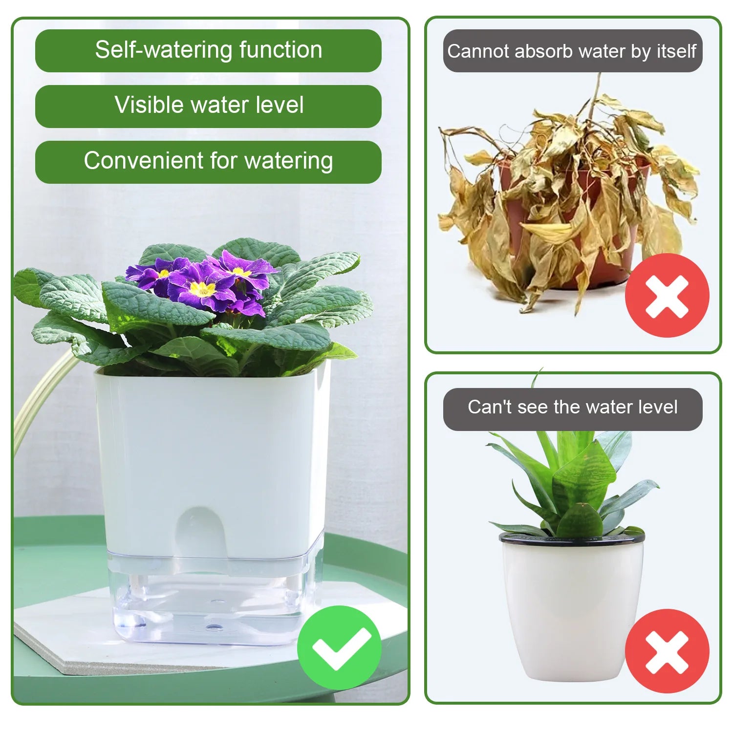 Magnetic Easy Grow Self-Watering Pot